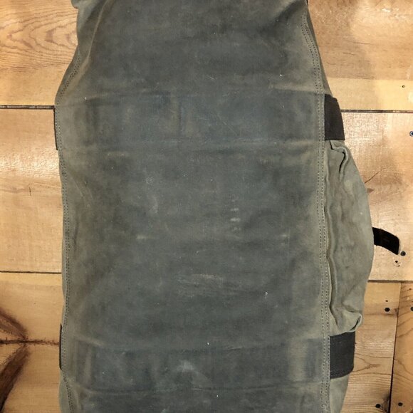 Vintage Frost River Explorer Waxed Canvas Duffle Bag Made USA NO SHOULDER STRAP - Picture 12 of 13